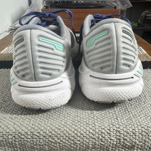 Brooks Adrenaline GTS 22 Running Sneakers Women 8.5 Gray Mint Walking Athleisure - Picture 6 of 11